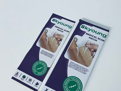 Skyoung Medical Scar Patch - For Surgical/Burn/Trauma Scar Improvement, Custom-Cut Breathable Scar Care Patch