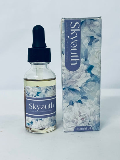 Skyouth Natural Hair Growth Oil for Women infused with 10 Premium Botanic Oils plus Organic Rosemary Oil for Hair Growth | Salon-Grade Volumizing & Nourishment | Non-GMO Verified | 30-Day Supply
