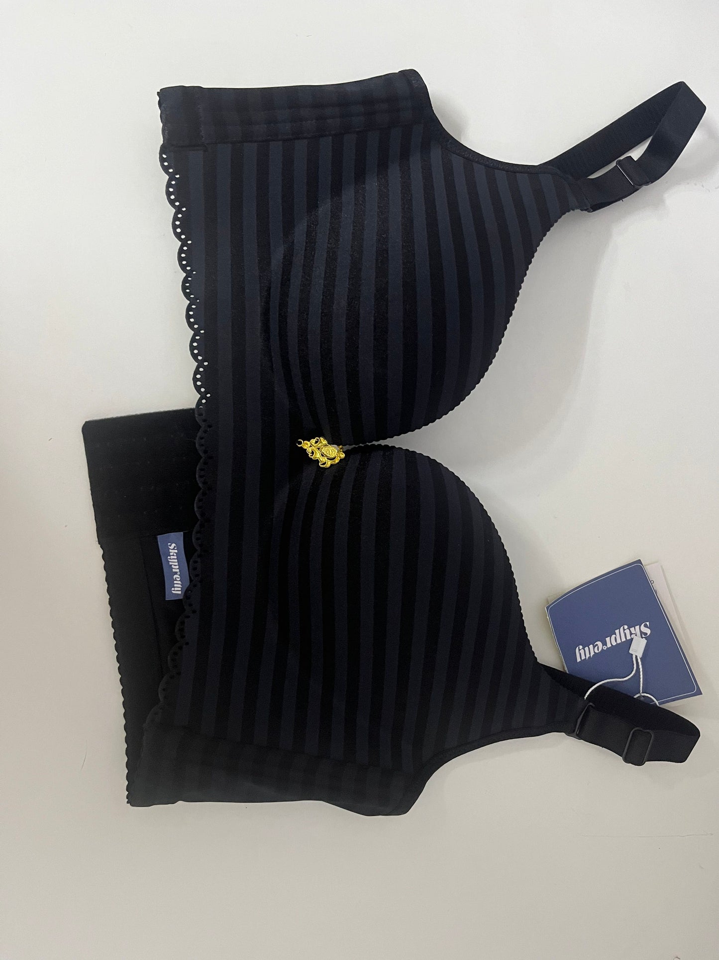Skypretty Black Bra For Women Sexy Lightweight Push-up