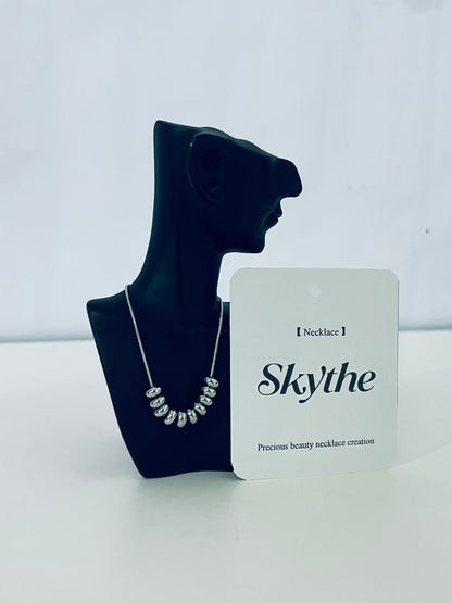 Skythe Series Personality Silver Bead Necklace - Redefine Neck Fashion Aesthetics