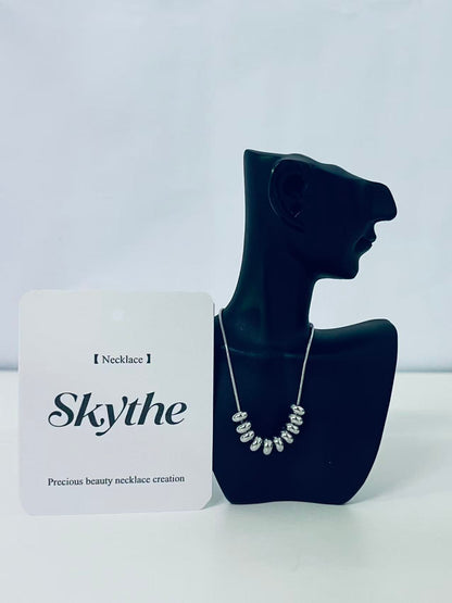 Skythe Series Personality Silver Bead Necklace - Redefine Neck Fashion Aesthetics