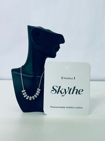Skythe Series Personality Silver Bead Necklace - Redefine Neck Fashion Aesthetics