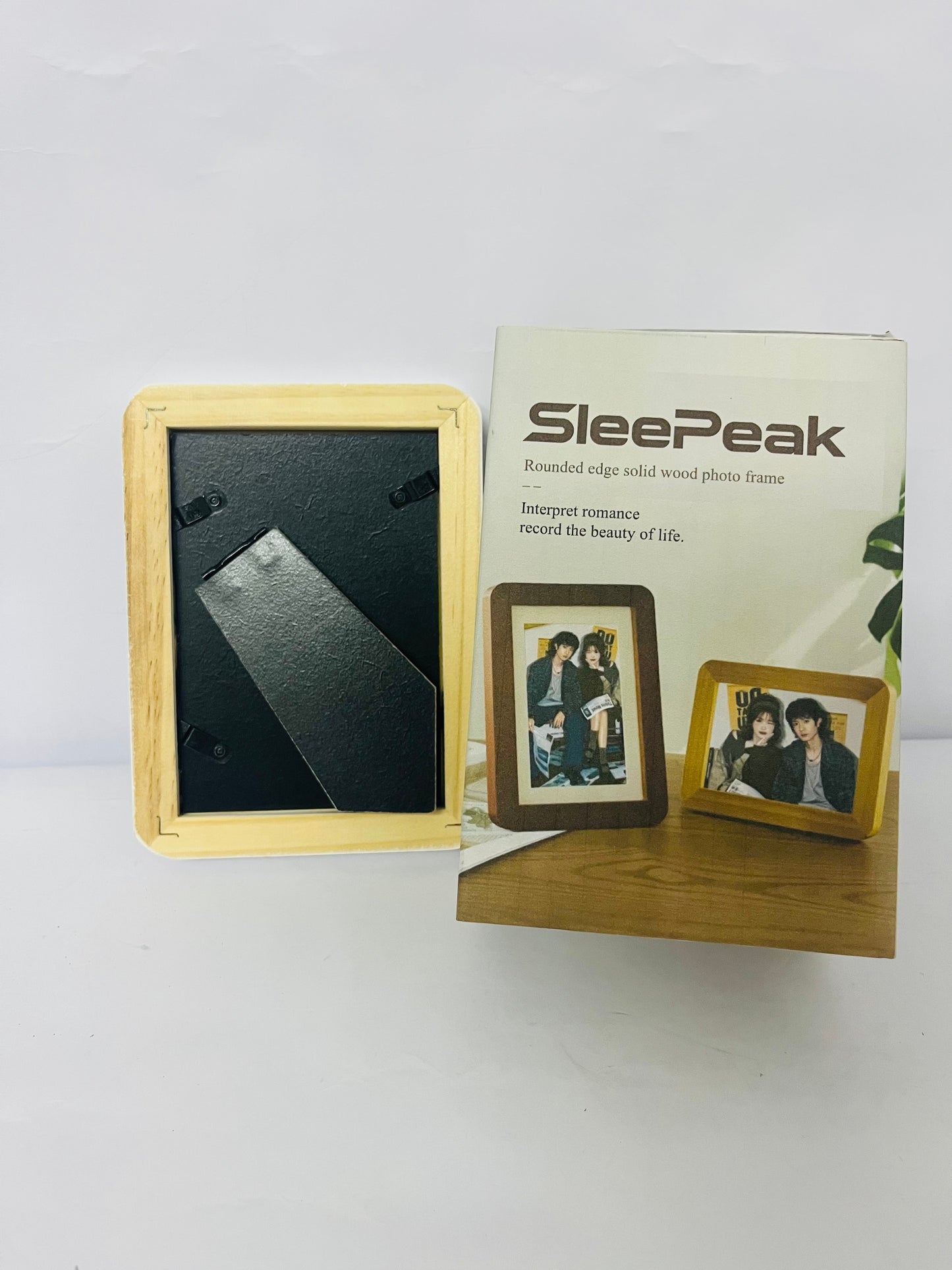 SleePeak Premium Round Corner Photo Frame with Mat - Shatterproof Glass,High Quality Display, Wall Mount & Tabletop Stand, Home Office Decor