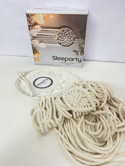 【Sleeparty Macramé Dream Catcher】—— Boho-Chic Decor for Cozy Spaces