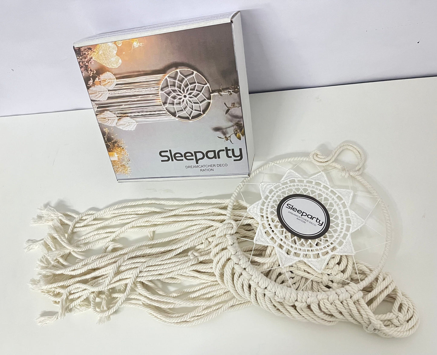【Sleeparty Macramé Dream Catcher】—— Boho-Chic Decor for Cozy Spaces