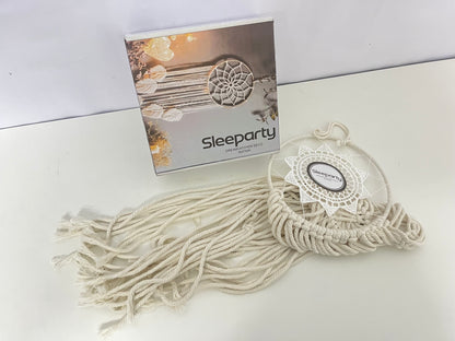 【Sleeparty Macramé Dream Catcher】—— Boho-Chic Decor for Cozy Spaces