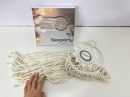 【Sleeparty Macramé Dream Catcher】—— Boho-Chic Decor for Cozy Spaces