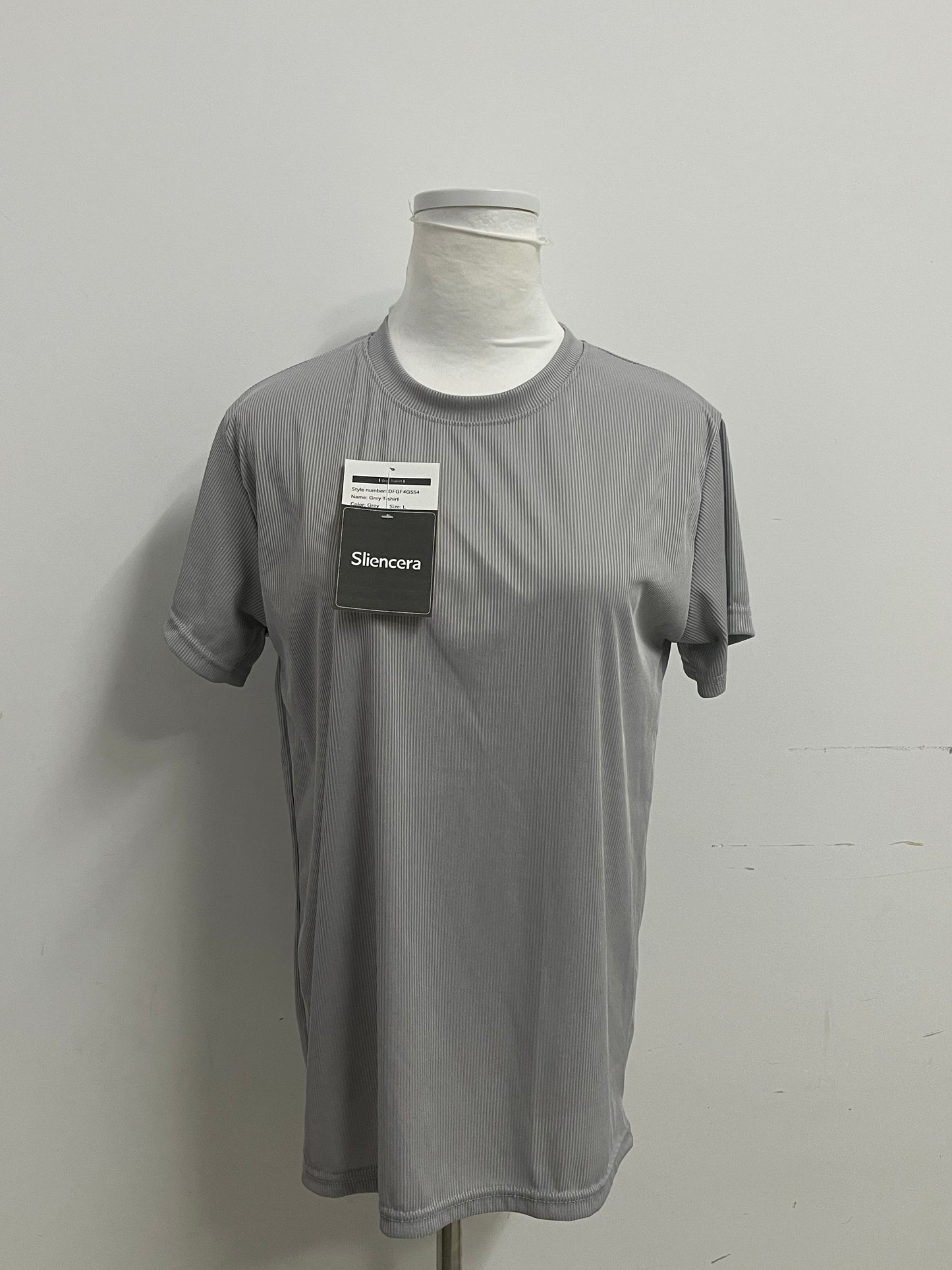 【Sliencera Ribbed Crew Neck T-Shirt】—— Effortless Comfort & Modern Texture