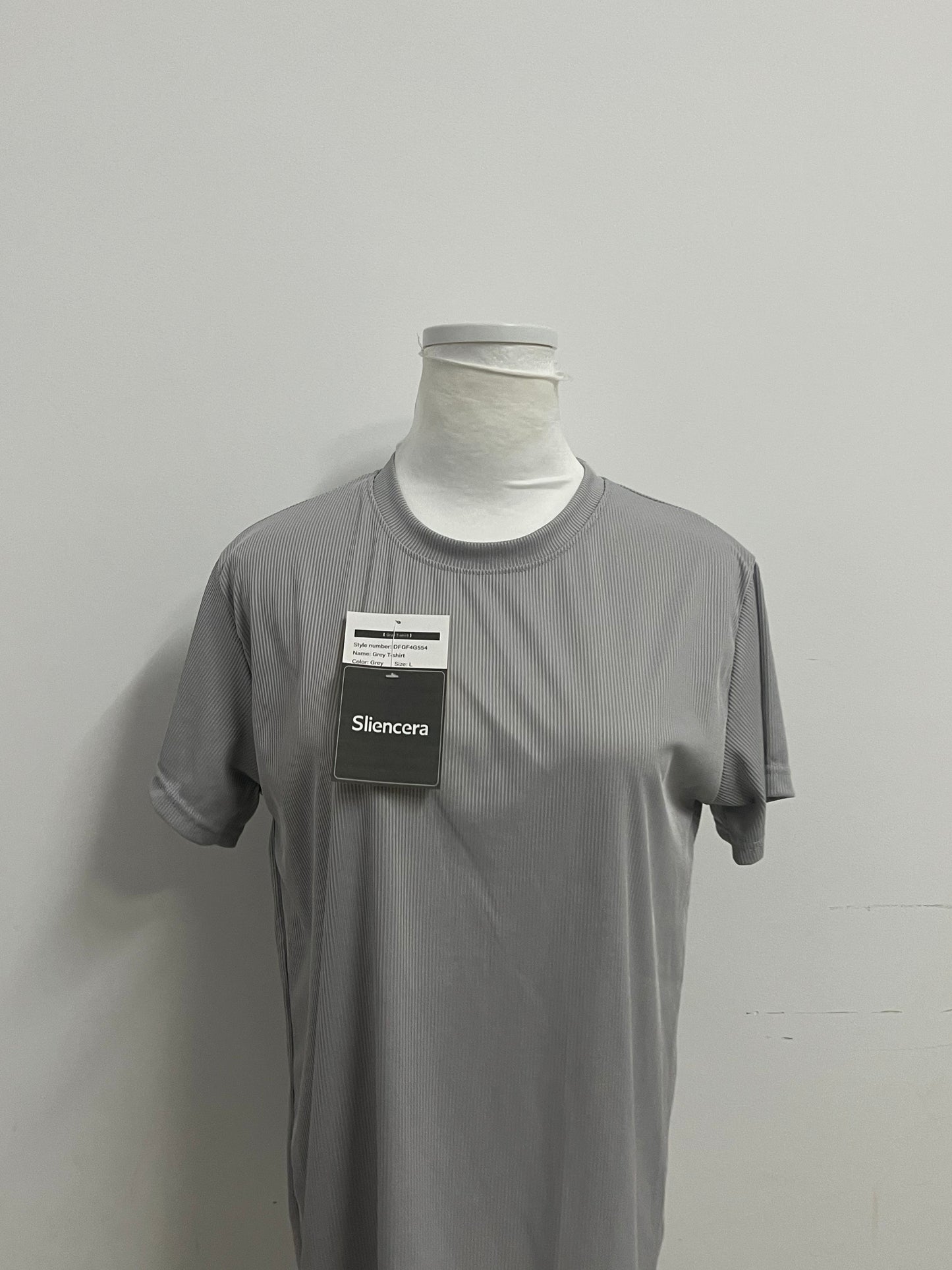 【Sliencera Ribbed Crew Neck T-Shirt】—— Effortless Comfort & Modern Texture