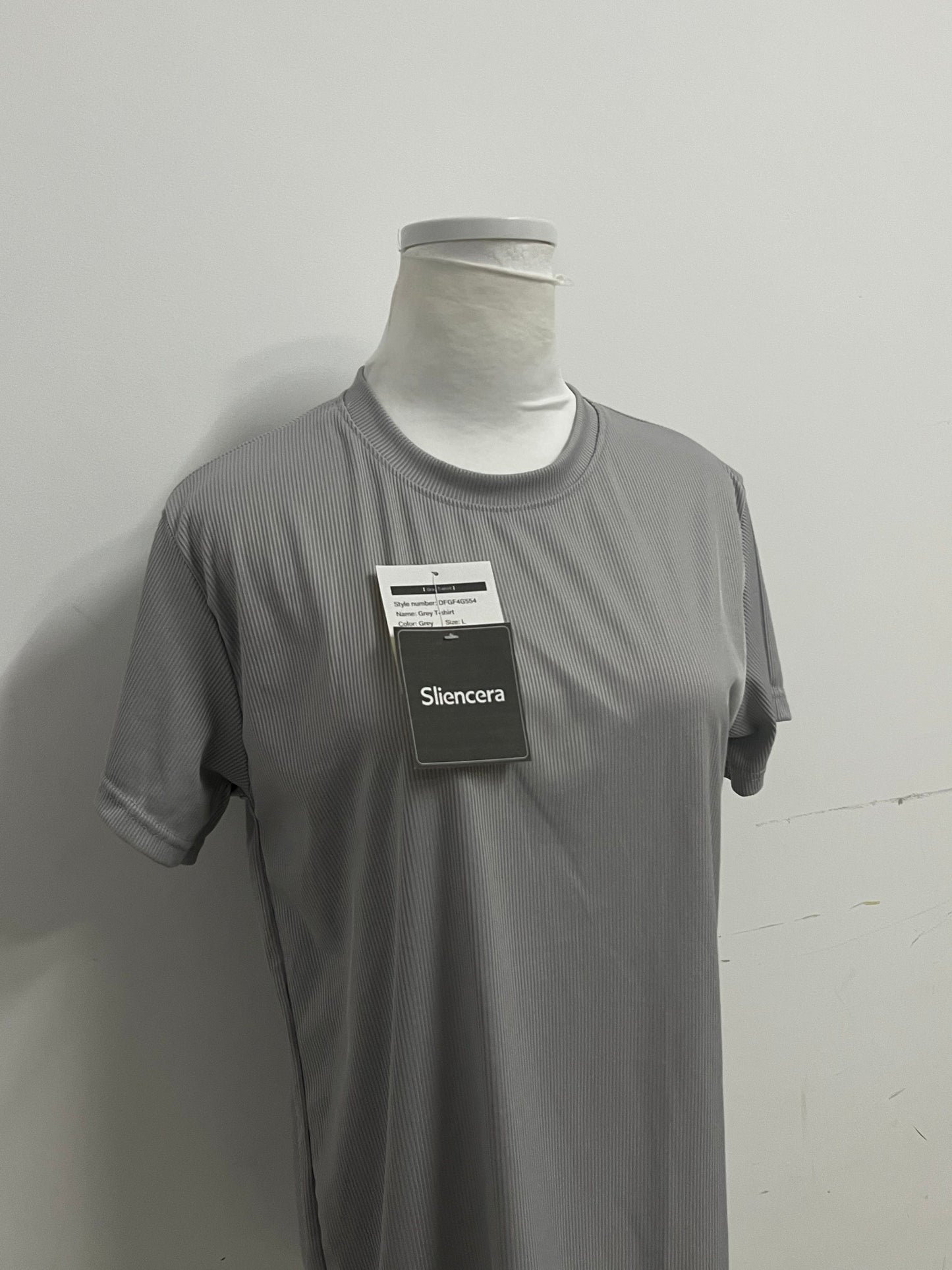 【Sliencera Ribbed Crew Neck T-Shirt】—— Effortless Comfort & Modern Texture