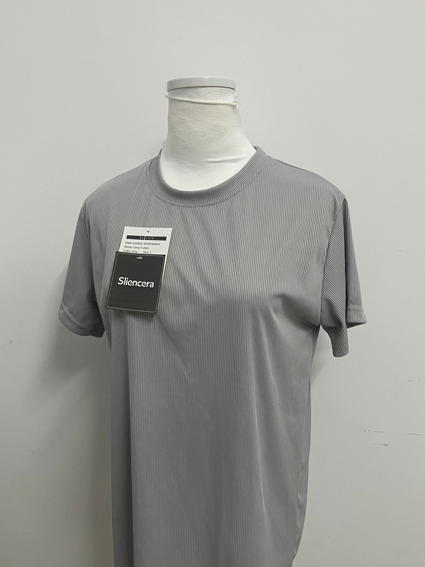 【Sliencera Ribbed Crew Neck T-Shirt】—— Effortless Comfort & Modern Texture