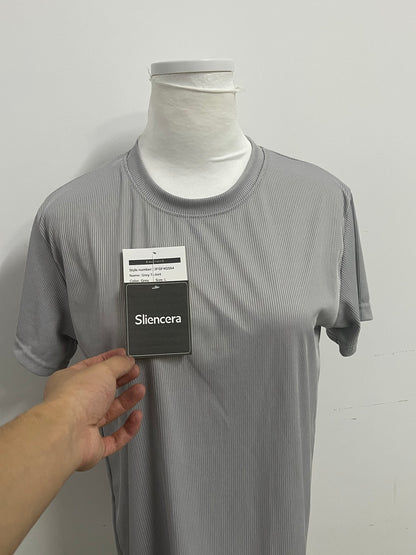 【Sliencera Ribbed Crew Neck T-Shirt】—— Effortless Comfort & Modern Texture