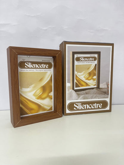 [Sliencetre Picture frames]——Vintage Wood Grain Photo Frame - Tabletop Display Frame