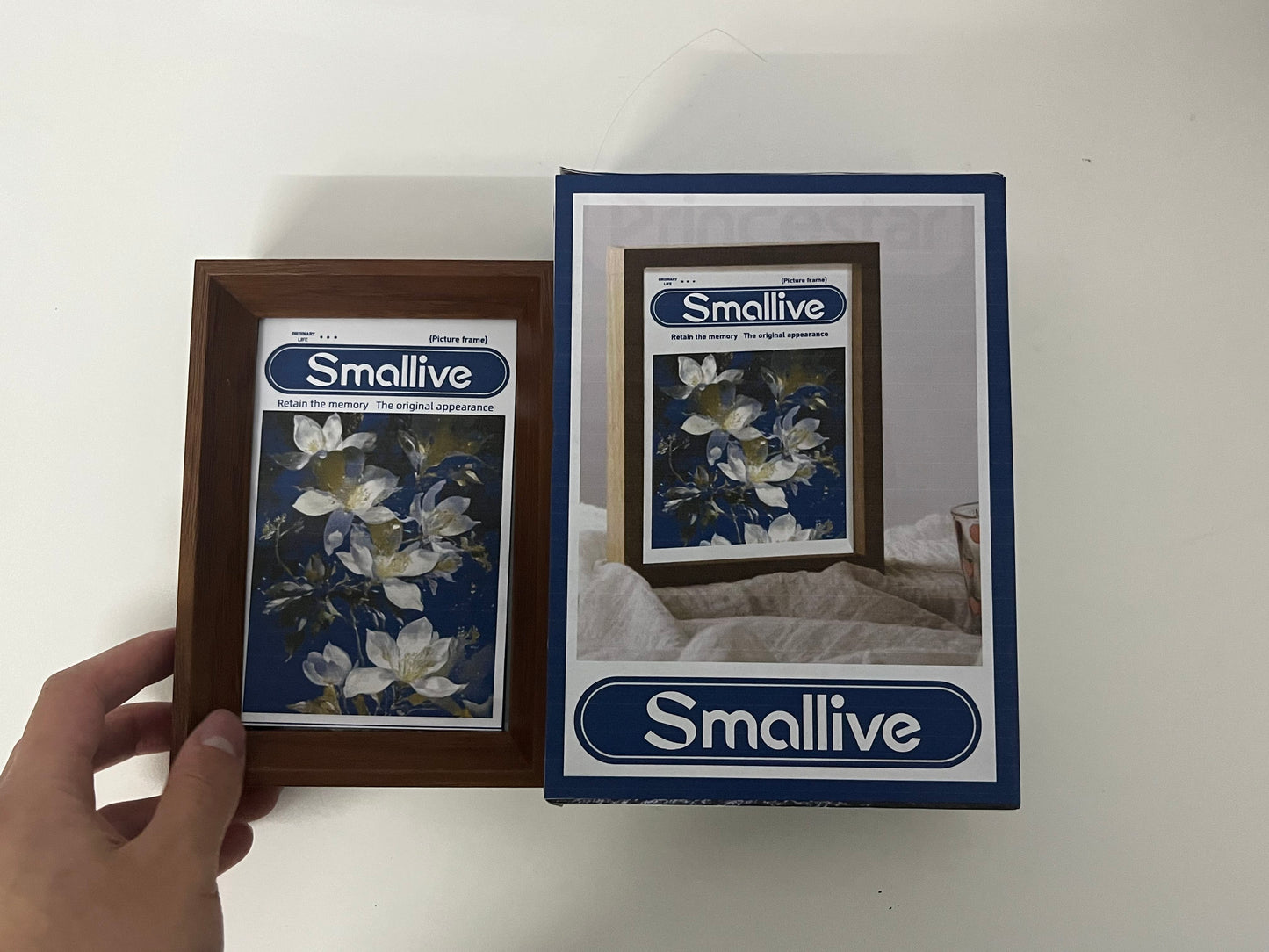 [Smallive Picture frames]——Smallive Vintage Wood Grain Picture Frame - Minimalist Modern Tabletop Display Frame