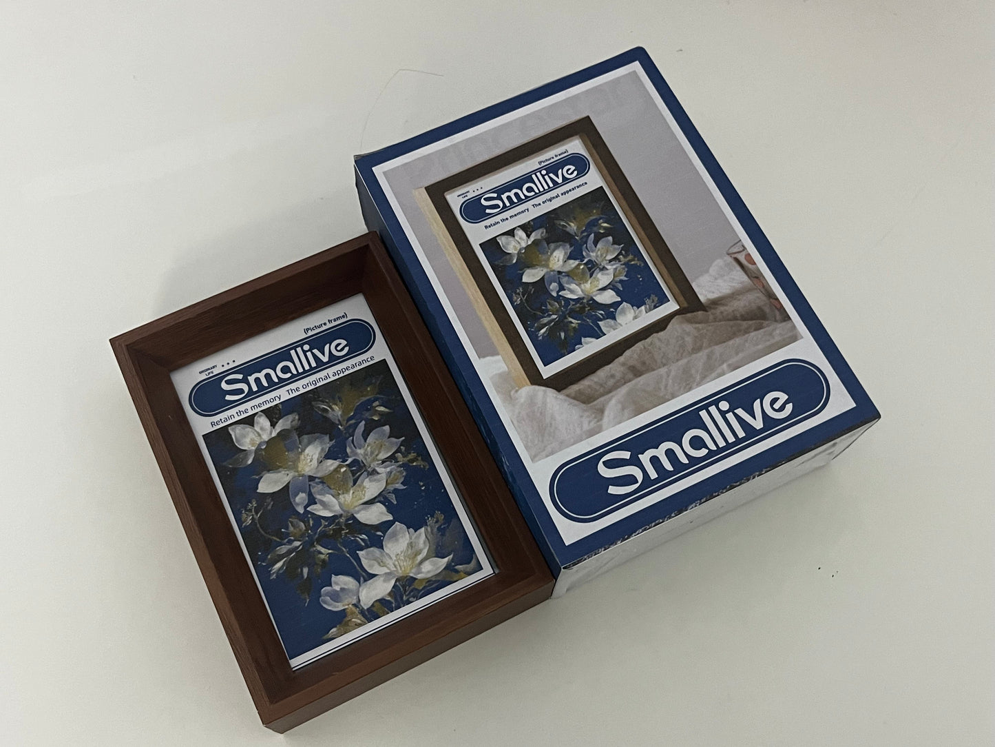 [Smallive Picture frames]——Smallive Vintage Wood Grain Picture Frame - Minimalist Modern Tabletop Display Frame