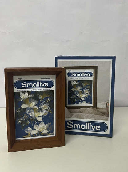 [Smallive Picture frames]——Smallive Vintage Wood Grain Picture Frame - Minimalist Modern Tabletop Display Frame