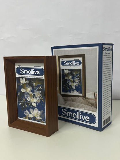 [Smallive Picture frames]——Smallive Vintage Wood Grain Picture Frame - Minimalist Modern Tabletop Display Frame