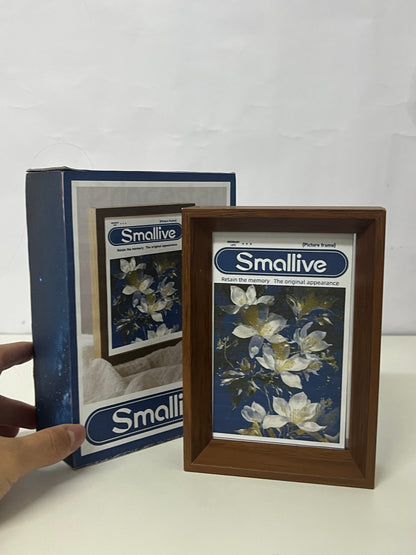[Smallive Picture frames]——Smallive Vintage Wood Grain Picture Frame - Minimalist Modern Tabletop Display Frame