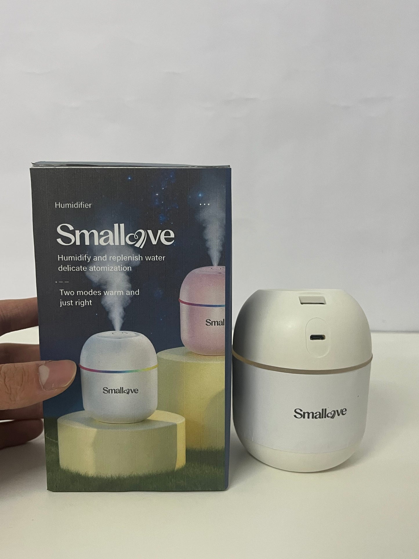 [Smallove Humidifiers]——Smallove Mini Egg Humidifier - Portable Quiet Desktop Humidifier for Bedroom & Office