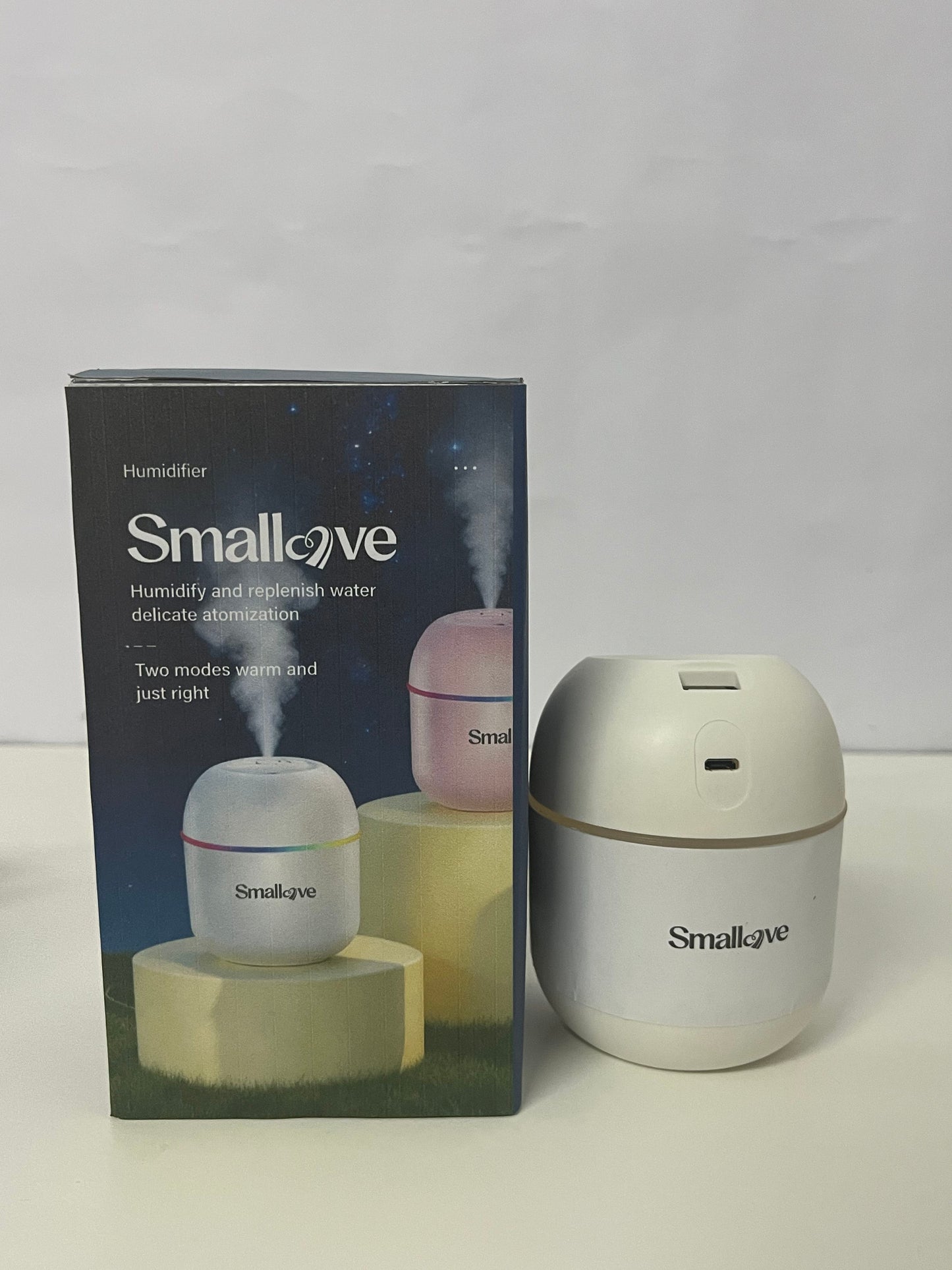 [Smallove Humidifiers]——Smallove Mini Egg Humidifier - Portable Quiet Desktop Humidifier for Bedroom & Office