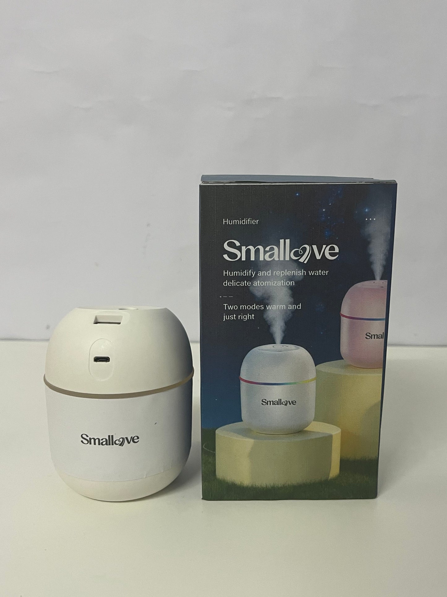[Smallove Humidifiers]——Smallove Mini Egg Humidifier - Portable Quiet Desktop Humidifier for Bedroom & Office