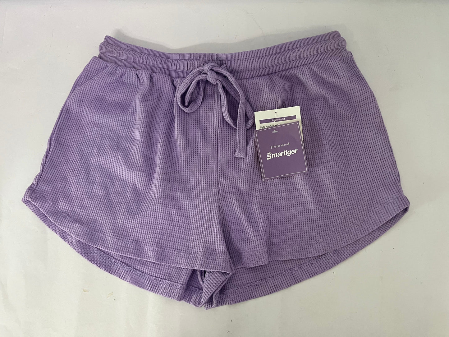 Smartiger Pants Waffle Knit Purple Casual Shorts: The Perfect Blend of Comfort and Style
