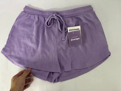 Smartiger Pants Waffle Knit Purple Casual Shorts: The Perfect Blend of Comfort and Style