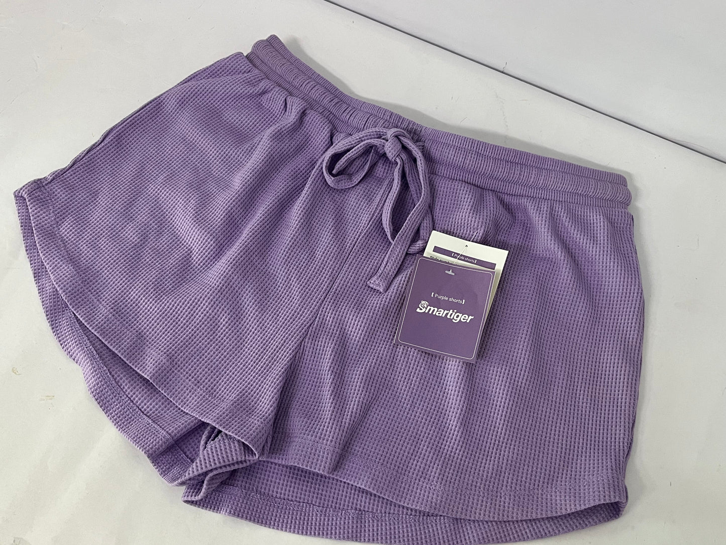 Smartiger Pants Waffle Knit Purple Casual Shorts: The Perfect Blend of Comfort and Style