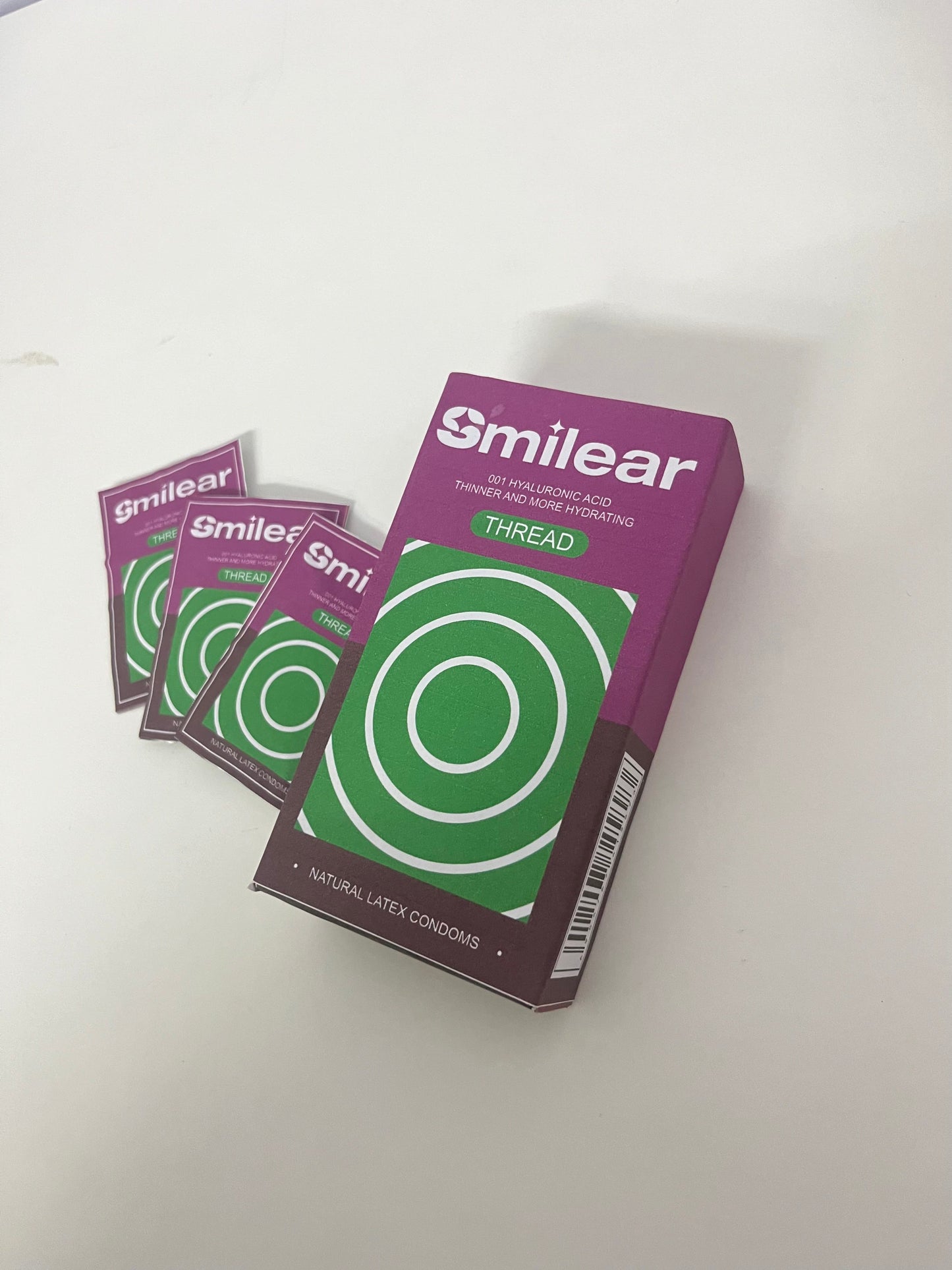 Smilear 001 Hyaluronic Acid Ultra-Thin Condoms Hydrating & Fitting Safe & Comfortable A Reliable Guardian for Intimate Moments