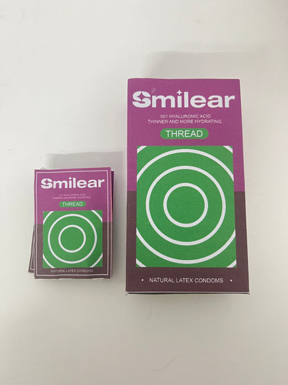 Smilear 001 Hyaluronic Acid Ultra-Thin Condoms Hydrating & Fitting Safe & Comfortable A Reliable Guardian for Intimate Moments