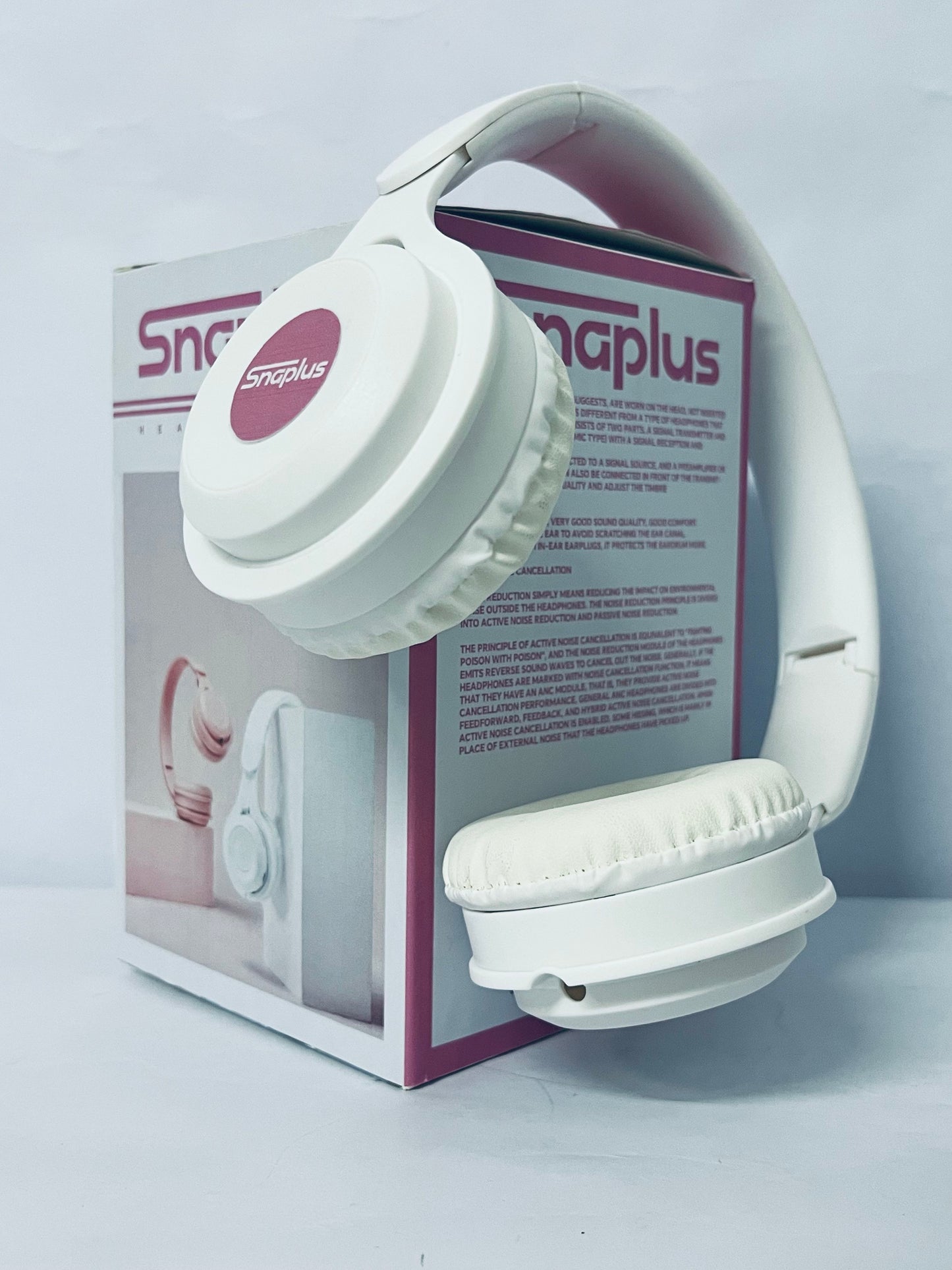 Snaplus Active Noise Cancelling Headphones, Wireless Over Ear Bluetooth Headphones, 70H Playtime, Hi-Res Audio, Deep Bass, Travel, Office, USB-C Charging