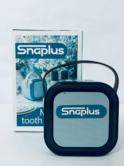 Snaplus Ultra-Portable, Waterproof and Dustproof Bluetooth Speaker, Big Pro Sound with Punchy bass, 7-Hour Built-in Battery, Made in Part with Recycled Materials (Blue)