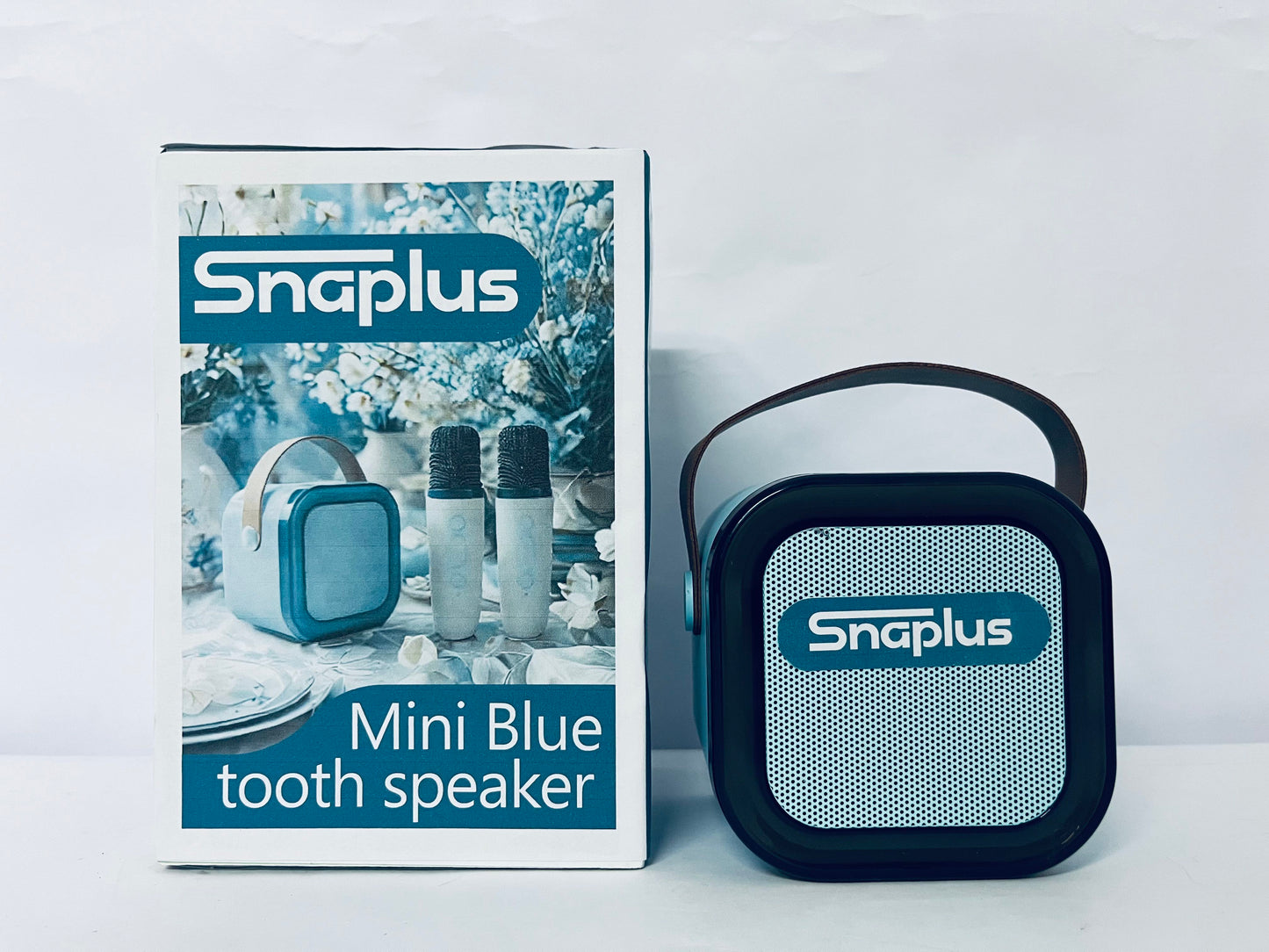 Snaplus Ultra-Portable, Waterproof and Dustproof Bluetooth Speaker, Big Pro Sound with Punchy bass, 7-Hour Built-in Battery, Made in Part with Recycled Materials (Blue)