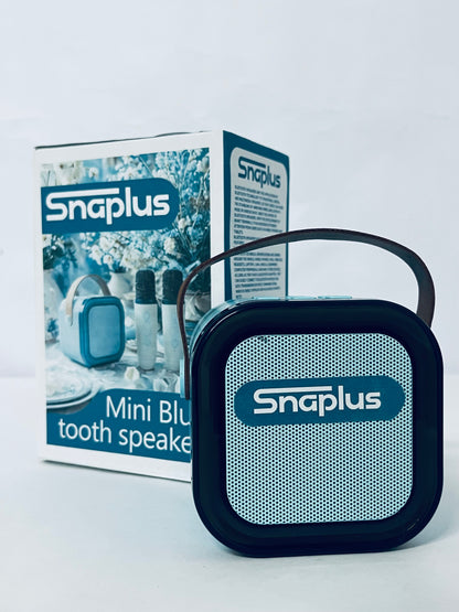 Snaplus Ultra-Portable, Waterproof and Dustproof Bluetooth Speaker, Big Pro Sound with Punchy bass, 7-Hour Built-in Battery, Made in Part with Recycled Materials (Blue)
