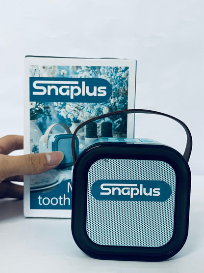 Snaplus Ultra-Portable, Waterproof and Dustproof Bluetooth Speaker, Big Pro Sound with Punchy bass, 7-Hour Built-in Battery, Made in Part with Recycled Materials (Blue)