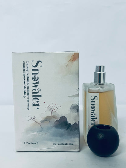 Snowater Eau de Parfum - 50ml Oriental-Inspired Fragrance, Artistic Frosted Glass Bottle, Long-Lasting Scent
