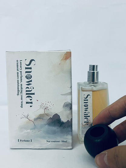 Snowater Eau de Parfum - 50ml Oriental-Inspired Fragrance, Artistic Frosted Glass Bottle, Long-Lasting Scent