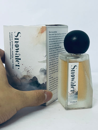 Snowater Eau de Parfum - 50ml Oriental-Inspired Fragrance, Artistic Frosted Glass Bottle, Long-Lasting Scent
