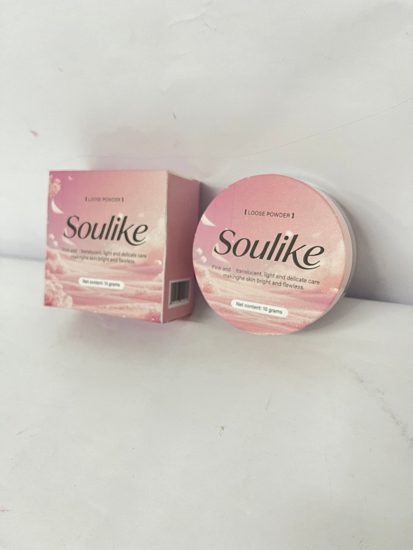 Soulike Loose Setting Powder,Long Lasting Oil Control Face Powder,Lightweight Face Finishing Powder, Shimmer and Skin-Smoothing Makeup Powder,CC01