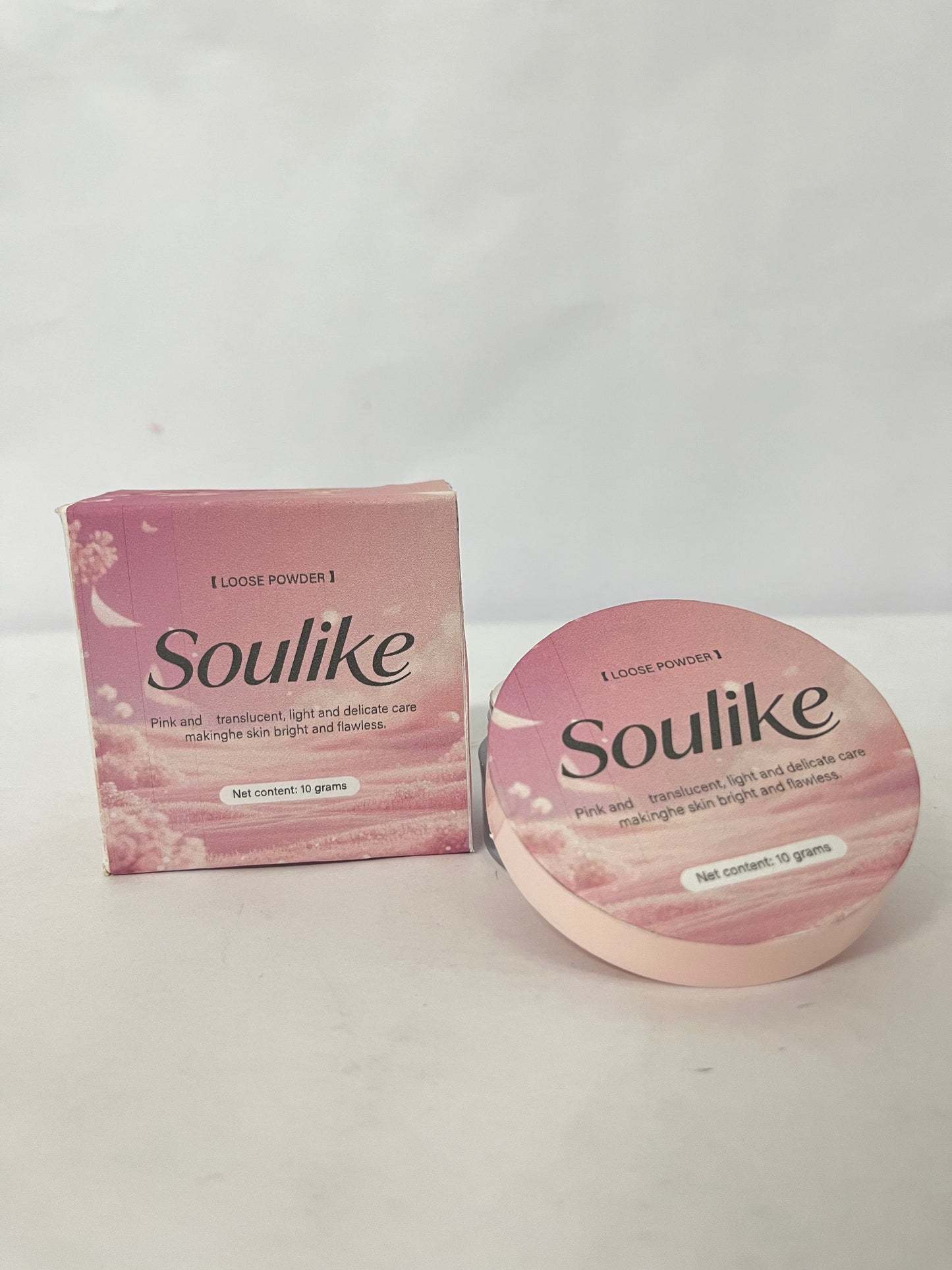 Soulike Loose Setting Powder,Long Lasting Oil Control Face Powder,Lightweight Face Finishing Powder, Shimmer and Skin-Smoothing Makeup Powder,CC01