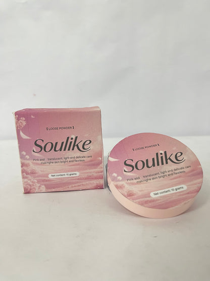 Soulike Loose Setting Powder,Long Lasting Oil Control Face Powder,Lightweight Face Finishing Powder, Shimmer and Skin-Smoothing Makeup Powder,CC01