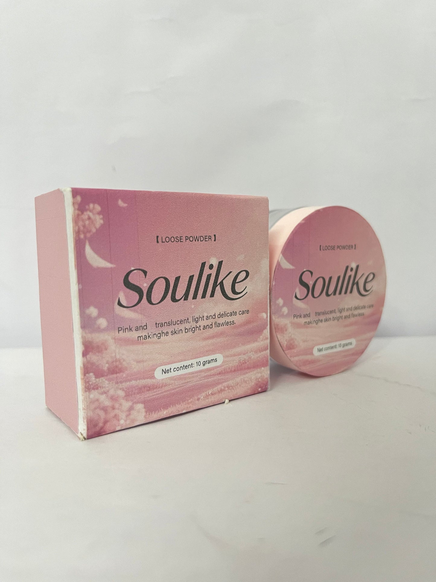 Soulike Loose Setting Powder,Long Lasting Oil Control Face Powder,Lightweight Face Finishing Powder, Shimmer and Skin-Smoothing Makeup Powder,CC01
