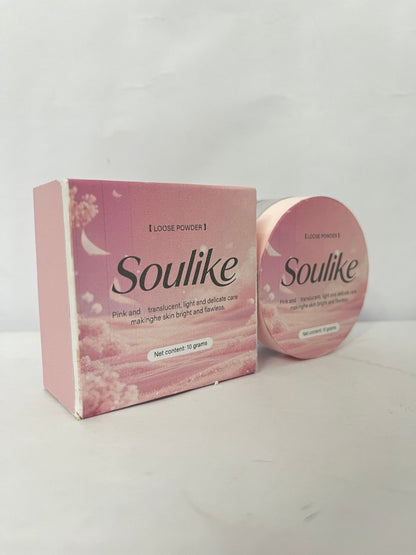 Soulike Loose Setting Powder,Long Lasting Oil Control Face Powder,Lightweight Face Finishing Powder, Shimmer and Skin-Smoothing Makeup Powder,CC01