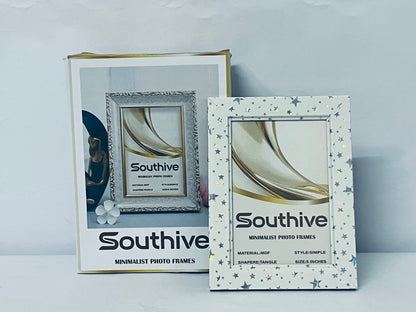 Southive Shining stars Picture frames Mat for Living Room Wall Mount or Tabletop Wood Wall Art Decor