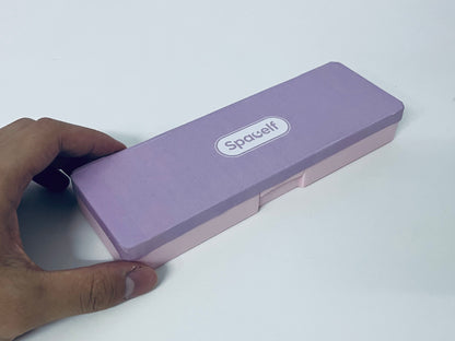 【Spacelf Two-Tone Pen Box】—— Stylish & Durable Stationery Storage