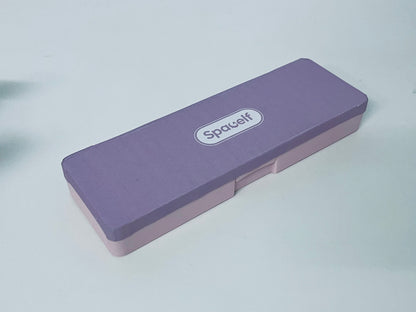 【Spacelf Two-Tone Pen Box】—— Stylish & Durable Stationery Storage