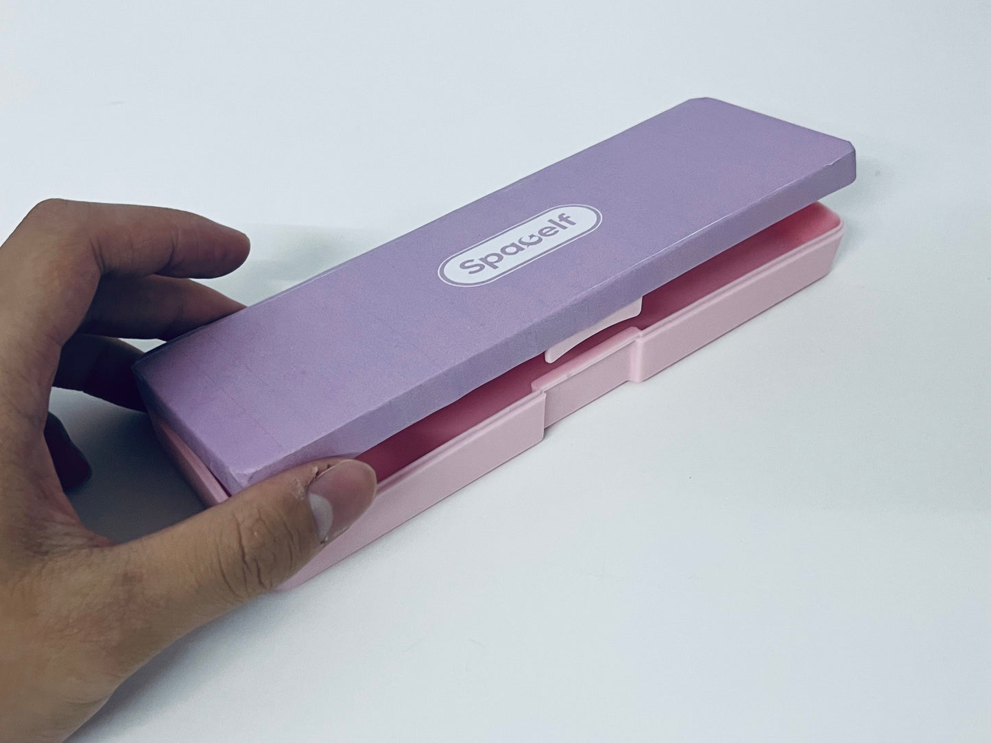 【Spacelf Two-Tone Pen Box】—— Stylish & Durable Stationery Storage