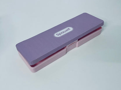 【Spacelf Two-Tone Pen Box】—— Stylish & Durable Stationery Storage
