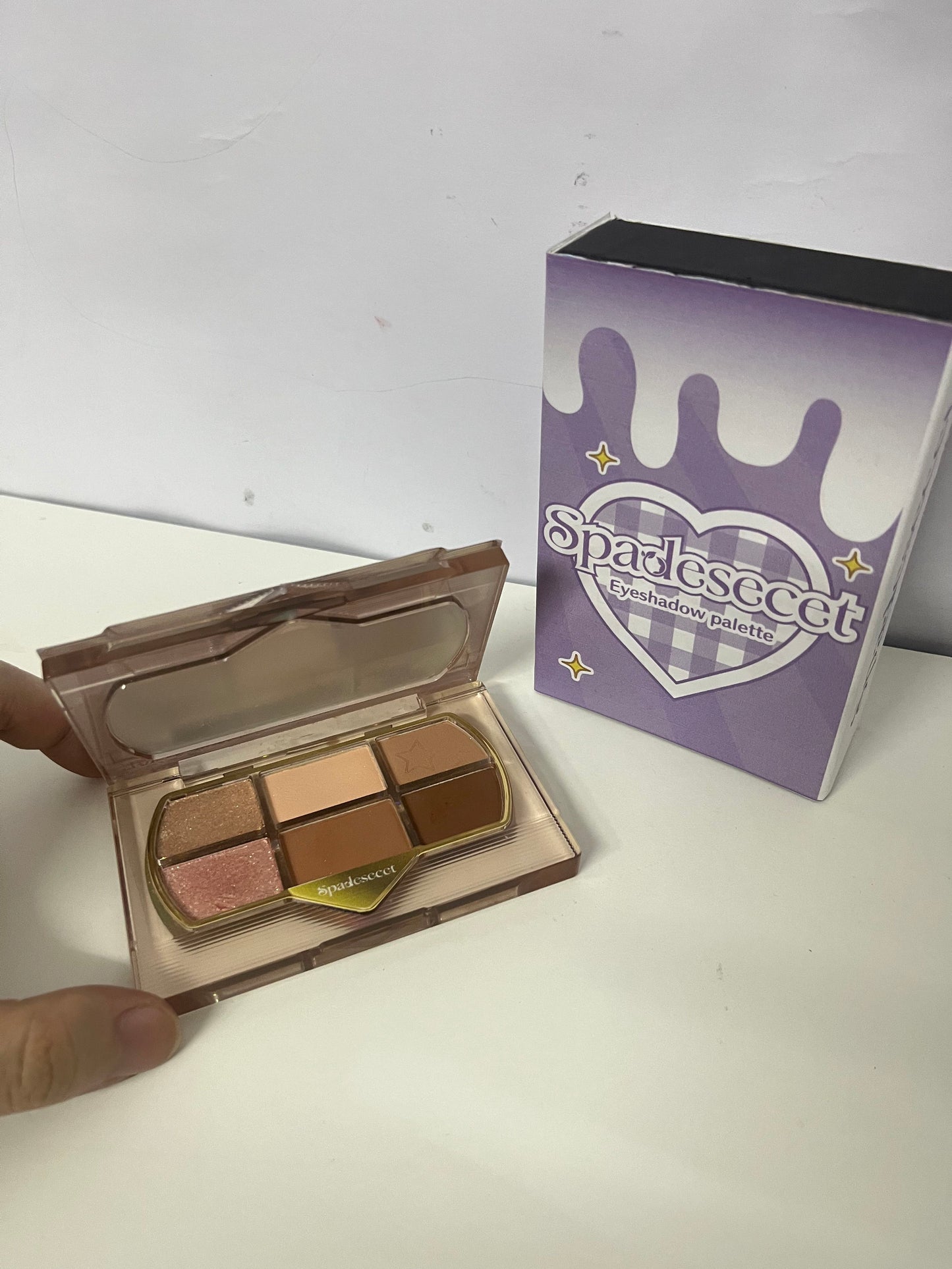 [Spadesecet Eyeshadow palettes]——Spadesecet 6-Color Everyday Eyeshadow Palette - Matte & Shimmer Neutral Tones for Beginners