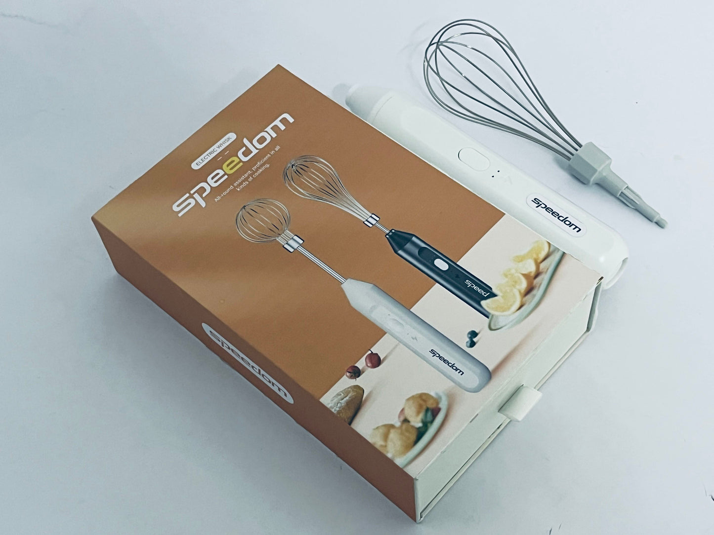 Speedom Handheld Mixers, USB Rechargable Handheld Eggs Beater Cordless Electric Food Mixers Detachable Milk Frothers Kitchen Tool